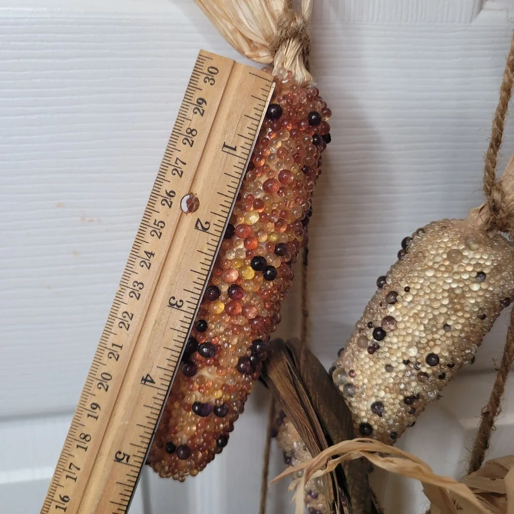 2 Sheas Wildflower Co Beaded Indian Corn Garland Fall Harvest Thanksgiving Decor